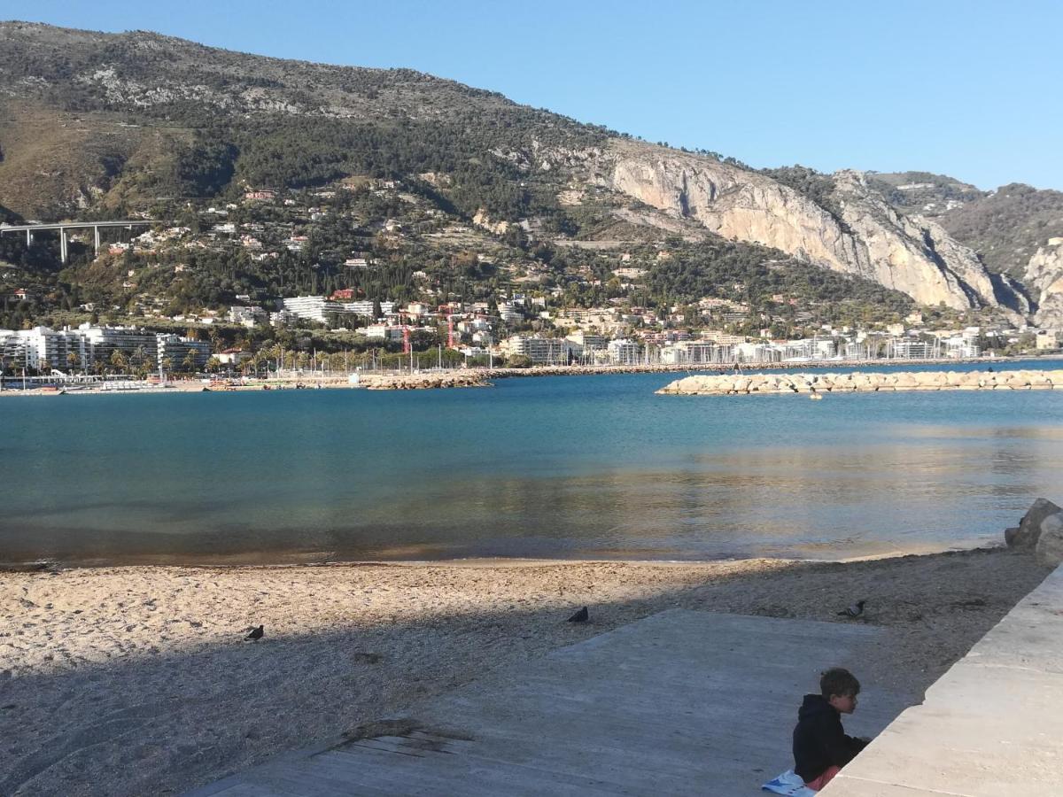 Villa Azzurra Menton Apt Luxe, Front Mer, 4Th Floor Of 5, Wifi, Tvsat, Climate エクステリア 写真